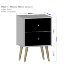 Mesa de Cabeceira Croácia Madeira Rústica