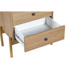 Mesa De Cabeceira De Madeira 2 Gavetas Aruna - Areia - Meu Mó