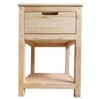 Mesa De Cabeceira De Madeira Pinus Com 1 Gaveta - Tonalidade