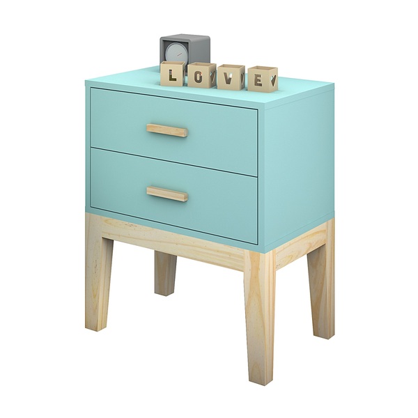 Mesa De Cabeceira Decoração Quarto Infantil Menta