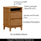 Mesa De Cabeceira Decorativa Every Madeira 2 Gavetas Freijó G