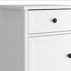 Mesa De Cabeceira Ditália 1gv 1pt Com Divisor Dm-114 Branco