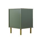 Mesa De Cabeceira Ditália 2 Gavetas Dm-125 Verde Oliva