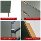 Mesa De Cabeceira Ditália 2 Gavetas Dm-125 Verde Oliva