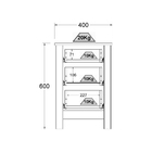 Mesa De Cabeceira Ditália Conjunto Com 2 Un. Dm-113 Branco