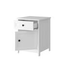 Mesa De Cabeceira Ditália Conjunto Com 2 Un. Dm-114 Branco