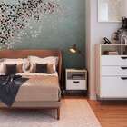 Mesa De Cabeceira Drawer 1 Gv Nature E Branca 45 Cm