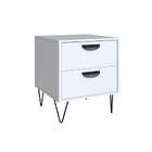 Mesa De Cabeceira Drawer 2 Gv Branca 45 Cm
