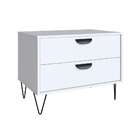Mesa De Cabeceira Drawer 2 Gv Branca 64 Cm