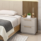 Mesa De Cabeceira Dubai 2 Gavetas 50 Cm Vila Rica Fendi