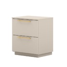 Mesa De Cabeceira Dubai 2 Gavetas Fendi - Vila Rica Móveis