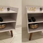 Mesa De Cabeceira Duplo Mdp Ajl Retrô