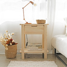 Mesa De Cabeceira Em Madeira Laguna - Natural