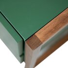 Mesa De Cabeceira Em Madeira Maciça E Mdf Fauri Natural/fendi