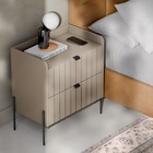 Mesa De Cabeceira Em Madeira Mdf Conect Moriah 60cm Moderna C