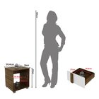 Mesa De Cabeceira Em Mdp 1 Gaveta Cm8018 Nogal/branco