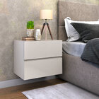 Mesa De Cabeceira Eros 45 Estilo Moderno Europeu Cor Off White