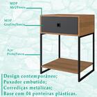 Mesa De Cabeceira Estilo Industrial 01 Gvt P1026 Mell Branco