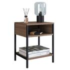 Mesa De Cabeceira Estilo Industrial Artetube A05 Montana/pret