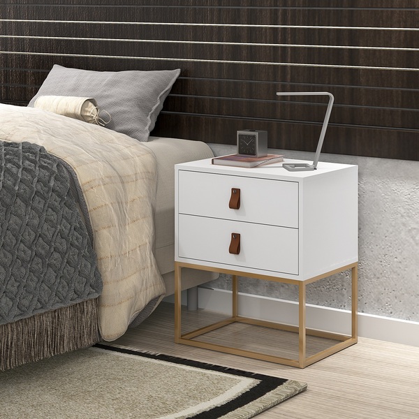 Mesa De Cabeceira Estilo Industrial Unic Europeu Premium  Pés