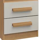 Mesa de Cabeceira Firenze 2 Gavetas com Nicho D Doro Móveis