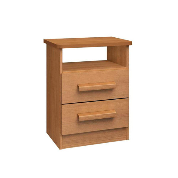 Mesa de Cabeceira Firenze 2 Gavetas com Nicho D Doro Móveis