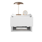 Mesa De Cabeceira Florença 1 Gaveta Branco - Casa D