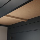 Mesa De Cabeceira Fort 2 Gavetas 100% Mdf Grafite - Manbel