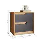 Mesa De Cabeceira Gales Nature Titanium