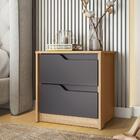 Mesa De Cabeceira Gales Nature Titanium