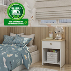 Mesa de Cabeceira Genialflex Branca Encaixe Sem Ferramentas