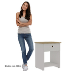 Mesa de Cabeceira Genialflex Branca Encaixe Sem Ferramentas