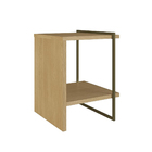 Mesa de Cabeceira Genialflex Infinity Mdf Aço Carbono Savana