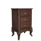 Mesa De Cabeceira Grande 3 Gavetas Madeira Maciça D801 Shop Jm