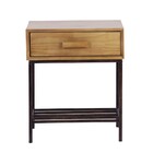 Mesa De Cabeceira Granfino Com Gaveta  - Marrom