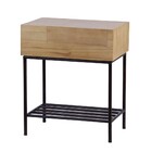 Mesa De Cabeceira Granfino Com Gaveta  - Marrom