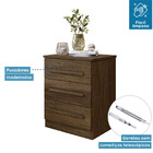 Mesa De Cabeceira Império Com Escala De Brilho Fosco Benetil