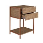 Mesa De Cabeceira Industrial Artesano Vermont/cobre