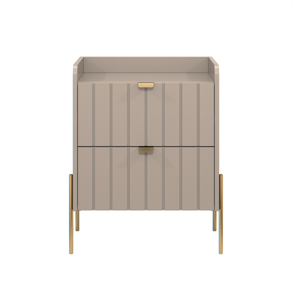 Mesa De Cabeceira Industrial Conect Para Cama Moriah 45cm Con