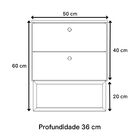 Mesa De Cabeceira Industrial Mdf Com Pés Metalon Preto Planca