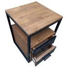 Mesa de Cabeceira Industrial - Pintura Eletrostática em Preto