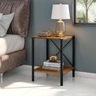 Mesa De Cabeceira Industriale Queanbyean Preto Demolição