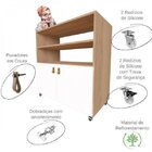 Mesa De Cabeceira Infantil 2 Portas 1 Prateleira Zoe Bramov M
