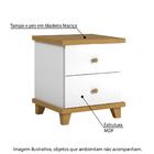 Mesa de Cabeceira Infantil 4 Gavetas Hugs Em Mdf/maderia Maci