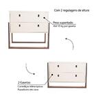 Mesa De Cabeceira Infantil Dominó - Branco/mel