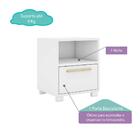 Mesa de Cabeceira Infantil Montessoriano Puxador Madeira - Ca