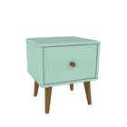 Mesa De Cabeceira Infantil Scandi Artemobili Verde Menta/mel