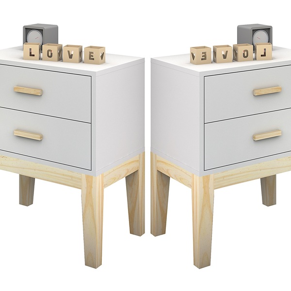 Mesa De Cabeceira Infantil Teen Branca Para Menino E Menina K