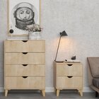 Mesa De Cabeceira Ipanema 2 Gavetas Em Mdp E Pintura Bp Fosca