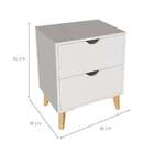 Mesa De Cabeceira Ipanema 2 Gv Branca